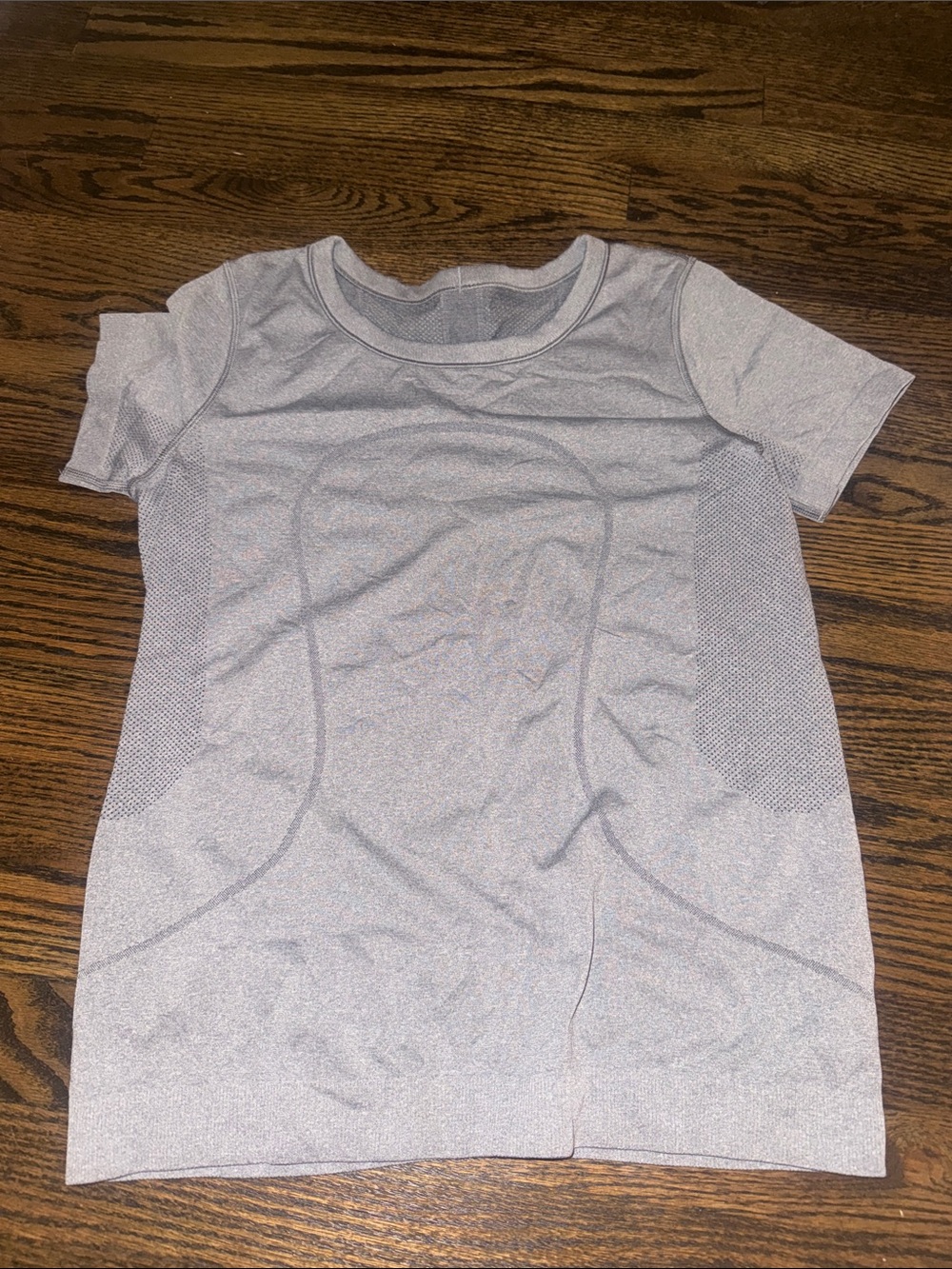 lululemon athletica Light Gray Seamless Short Sleeve Tee